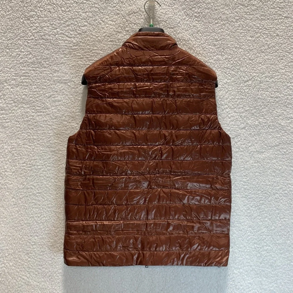 Herno Men's Vest Ultralightweight Nylon Reversible Quilted Puffer 54 IT / US XXL